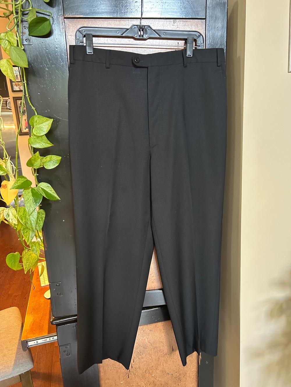 Zanella Benny Flat Front Pants Black 36 x 28